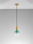 Preview: Nova Luce MURANO Pendelleuchte E14 Gold 184,5x16cm dimmbar 9009233