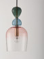 Preview: Nova Luce MURANO Pendelleuchte E14 Gold 185,5x15,7cm dimmbar 9009234