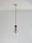 Preview: Nova Luce MURANO Pendelleuchte E14 Gold 185,5x15,7cm dimmbar 9009234