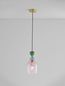 Preview: Nova Luce MURANO Pendelleuchte E14 Gold 185,5x15,7cm dimmbar 9009234