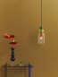 Preview: Nova Luce MURANO Pendelleuchte E14 Gold 184x10,8cm dimmbar 9009235