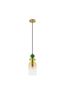 Preview: Nova Luce MURANO Pendelleuchte E14 Gold 184x10,8cm dimmbar 9009235