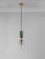 Preview: Nova Luce MURANO Pendelleuchte E14 Gold 198x10,8cm dimmbar 9009236