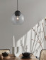 Preview: Nova Luce MIDORI Pendelleuchte E27 Schwarz 182,5x24cm dimmbar 9009241