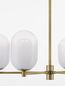 Preview: Nova Luce BALOR Pendelleuchte G9 6-fach Gold 62x65cm dimmbar 9009246