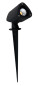 Preview: Nova Luce INSIDE LED Spießleuchte Schwarz 3W IP65 Warmweiss 4,2x7x21-24cm 9010003