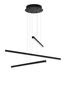 Preview: Nova Luce LIOR LED Pendelleuchte Schwarz 41W Warmweiss 55x55x180cm 9010033