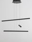 Preview: Nova Luce LIOR LED Pendelleuchte Schwarz 41W Warmweiss 55x55x180cm 9010033