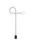 Preview: Nova Luce DEDALO Stehlampe G9 Schwarz 150x10cm 9010224