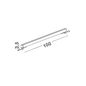 Preview: Nova Luce WALL WASHER LED Wandstrahler Nickel 15W IP67 Warmweiss 100x2,5x3,5cm 9011102