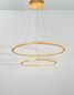 Preview: Nova Luce CILION LED Pendelleuchte Messing 56W Warmweiss 150x60cm dimmbar 9011139
