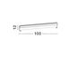 Preview: Nova Luce WALL WASHER LED Wandstrahler Schwarz 48W IP67 Warmweiss 100x6,5x12cm 9011162