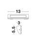 Preview: Nova Luce LIV LED Wandleuchte Weiß 3,5W IP54 Warmweiss 13x3x5,5cm 9018061