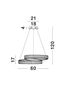 Preview: Nova Luce CONCETO LED Pendelleuchte Chrom 50W Neutralweiss 120x60cm dimmbar 9019720