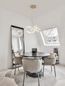 Preview: Nova Luce CONCETO LED Pendelleuchte Gold 49W Neutralweiss 120x60cm dimmbar 9019722