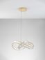 Preview: Nova Luce CONCETO LED Pendelleuchte Gold 49W Neutralweiss 120x60cm dimmbar 9019722