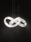 Preview: Nova Luce CONCETO LED Pendelleuchte Chrom 49W Neutralweiss 120x60cm dimmbar 9019723