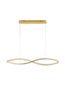 Preview: Nova Luce AURELIA LED Pendelleuchte Gold 95W Neutralweiss 120x16x150cm dimmbar 9019724