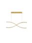 Preview: Nova Luce AURELIA LED Pendelleuchte Gold 95W Neutralweiss 120x16x150cm dimmbar 9019724