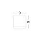 Preview: Nova Luce CERISE Deckenleuchte GU10 Grau 7W IP54 9x9x9cm dimmbar 9020061