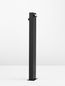 Preview: Nova Luce ZELDA LED Wegeleuchte Schwarz 9W IP65 Warmweiss 12x9,4x80cm 9020924