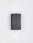 Preview: Nova Luce DEWEI LED Wandleuchte Schwarz 2x2W IP54 Warmweiss 5x4x9cm 9026117