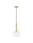 Preview: Nova Luce AMELIA Pendelleuchte G9 Gold 190,5x20cm dimmbar 9028830