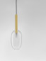 Preview: Nova Luce AMELIA Pendelleuchte G9 Gold 179x14cm dimmbar 9028833