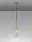 Preview: Nova Luce AMELIA Pendelleuchte G9 Gold 179x14cm dimmbar 9028833