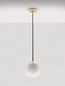 Preview: Nova Luce VITA Pendelleuchte E27 Gold 120x20cm dimmbar 9028837