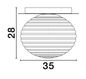 Preview: Nova Luce ALLEN Deckenleuchte E27 Gold 28x35cm dimmbar 9028845