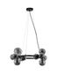 Preview: Nova Luce ODILLIA Pendelleuchte G9 11-fach Schwarz 120x65cm dimmbar 9028855