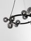 Preview: Nova Luce ODILLIA Pendelleuchte G9 11-fach Schwarz 120x65cm dimmbar 9028855