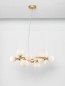 Preview: Nova Luce ODILLIA Pendelleuchte G9 11-fach Gold 65x52,8x120cm dimmbar 9028856