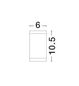 Preview: Nova Luce CERISE Deckenleuchte GU10 Weiß 7W IP54 6x6x10,5cm dimmbar 9040021