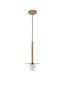 Preview: Nova Luce PIELO Pendelleuchte G9 Gold 150x22cm dimmbar 9043311
