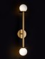 Preview: Nova Luce PIELO Wandleuchte G9 2-fach Gold 12x14x67cm dimmbar 9043319