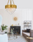 Preview: Nova Luce GRANE Pendelleuchte E14 12-fach Gold 120x73cm dimmbar 9050110