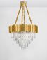 Preview: Nova Luce GRANE Pendelleuchte E14 12-fach Gold 120x73cm dimmbar 9050110