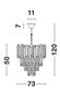 Preview: Nova Luce GRANE Pendelleuchte E14 12-fach Gold 120x73cm dimmbar 9050110