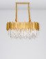 Preview: Nova Luce GRANE Pendelleuchte E14 8-fach Gold 80x30x120cm dimmbar 9050130