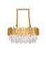 Preview: Nova Luce GRANE Pendelleuchte E14 8-fach Gold 80x30x120cm dimmbar 9050130