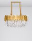Preview: Nova Luce GRANE Pendelleuchte E14 8-fach Gold 80x30x120cm dimmbar 9050130