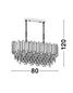 Preview: Nova Luce GRANE Pendelleuchte E14 8-fach Gold 80x30x120cm dimmbar 9050130