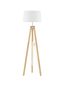 Preview: Nova Luce LE ROY Stehlampe E27 Naturholz 145x50cm 9050165