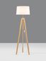 Preview: Nova Luce LE ROY Stehlampe E27 Naturholz 145x50cm 9050165