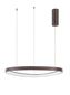 Preview: Nova Luce ESTEVA LED Pendelleuchte Kaffeebraun 47W Warmweiss 150x65cm dimmbar 9053553