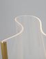Preview: Nova Luce SIDERNO LED Stehlampe Gold 32W Warmweiss 80x36x105cm 9054402