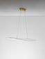 Preview: Nova Luce AGOS LED Pendelleuchte Gold 32W Warmweiss 95x56x150cm dimmbar 9054450