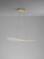 Preview: Nova Luce AGOS LED Pendelleuchte Gold 32W Warmweiss 95x56x150cm dimmbar 9054450